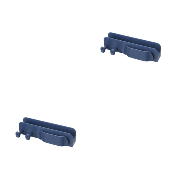 Injueey Cable Holder Clips Wall Mounted Management Organization Bedroom Hotel Kitchen Retainer Punch Winder Wire Free Bathroom Azul 2piezas