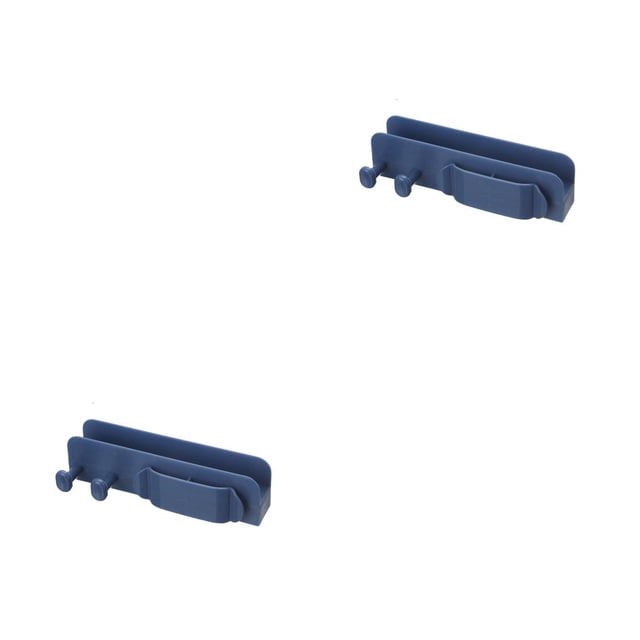Injueey Clips para sujetar cables, gestión de plástico, hogar, oficina, Hotel, dormitorio, alambre, organización sin Puchless, accesorios Azul 2piezas