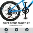 thumbnail image 5 of Ktaxon 20" Mountain Bike, 7 Speed Bike with Disc Brakes, Blue, 5 of 8