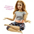 thumbnail image 3 of Barbie Made To Move Doll, Red Hair, with Blue Floral Yoga Pants, 3 of 5