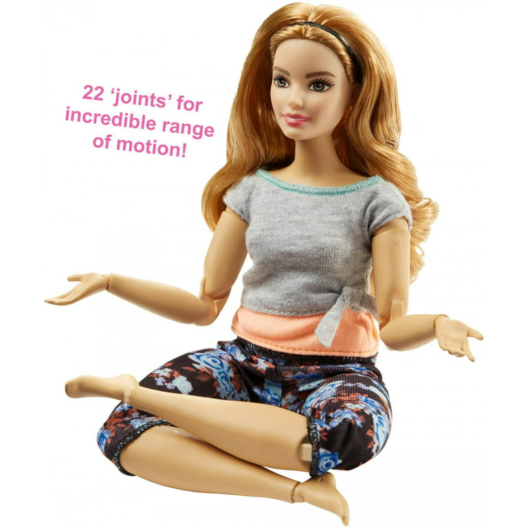 Barbie Made to Move, Yoga Barbie Dolls for Kids, , Set of 4, 3Y+,  Multicolour, Assorted