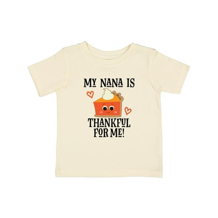 

Inktastic Thanksgiving Nana Thankful for Me Gift Baby Boy or Baby Girl T-Shirt
