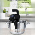 thumbnail image 2 of Cuiseur sous Vide à Vide Écran Tactile LCD Affichage Numérique Circulateur d'Immersion Cuisson Précise Étanche Mijoteuse Prise US, 2 of 7