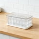 thumbnail image 4 of Molde de presión para hacer hielo casero para refrigerador, bandeja de silicona de grado alimenticio para cubitos de hielo, para hervidor de agua, botella de agua, formas de hielo DIY para bebidas,, 4 of 7