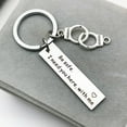 thumbnail image 4 of ddioayh Stainless Steel Handcuff Keychain for Dad Daughter Gift with Inspirational Message, 4 of 9