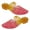 Red-36, variant on Women Pointed Toe Middle Heel Sandals Hollowed Out Clear PVC Jelly Colorful Slippers Ankle Straps Beach Shoes for