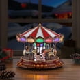 thumbnail image 4 of Mr. Christmas 15 in. Marquee Deluxe Carousel, 4 of 7