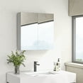 thumbnail image 2 of kleankin Medicine Cabinet with Shelf, Bathroom Mirror Cabinet, White, 2 of 9