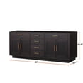 thumbnail image 2 of Abbey 80 in W x 22 in D Black Oak Double Bath Vanity, 2 of 6