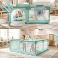 thumbnail image 6 of Easy4Home Large Baby Playpen 48"x48" Toddler Play Yards Safety Fence, Pale Green, 6 of 9
