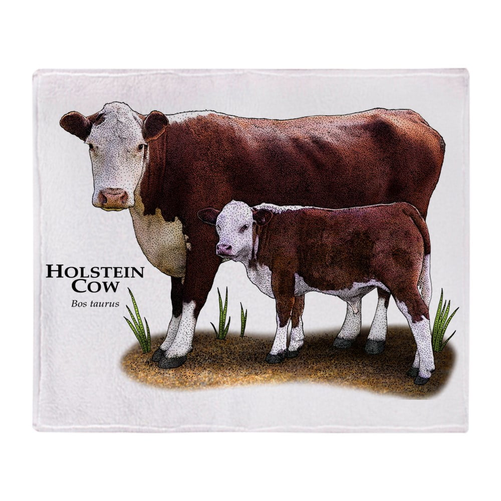 CafePress Hereford Cow And Calf Soft Fleece Throw Blanket, 50"x60