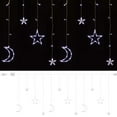 thumbnail image 2 of Gustave Christmas LED String Lights 11.5ft Twinkle Star Moon Plug in Fairy Curtain Lights with 8 Lighting Modes Extendable for Wedding Party Bedroom Indoor Outdoor Decorations "White", 2 of 10