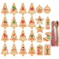 thumbnail image 2 of Etiquetas de papel Kraft para decoración del hogar, etiquetas colgantes de Feliz Navidad, árbol de Navidad, fiesta de año nuevo, tarjetas de regalo, 100/150 piezas, 2 of 4