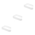 thumbnail image 2 of Guardoinrt Paper Holder Acrylic Bathroom Self-adhesive Organizer Rack Punchless Hanger with Stickers Household Modern Roll White 3Set, 2 of 6