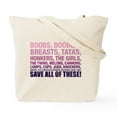 thumbnail image 2 of CafePress - Breast Cancer Awareness Save All Of Thes Tote Bag - Unisex Canvas Tote Bag, Beige, 1-Piece, 2 of 9