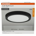 thumbnail image 3 of Sylvania 12" Flush Mount LED Fixture, Dimmable, 1-Light, Black, for Living Room, 3 of 6