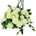 thumbnail image 6 of Northlight Real Touch™ White Artificial Rose Floral Sprays, Set of 6 -35", 6 of 9