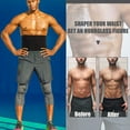 thumbnail image 5 of Lilvigor Sweat Waist Trimmer Sauna Belt Body Shaper for Men Workout Loss Belly Fat Burner Slimming Band Tummy Control Girdle, 5 of 7