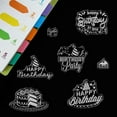 Happy Birthday Words Clear Stamps Silicone Stamp Cards Birthday ...