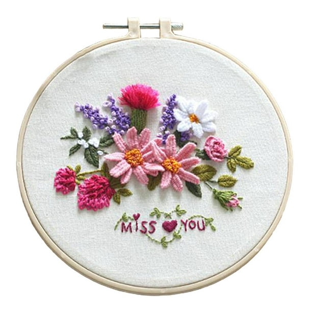 Easy Floral Embroidery Starter Cross Stitch Beginners s