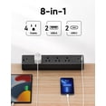 thumbnail image 2 of Abrazadera de escritorio Power Strip TenTrend 1875 W con 2 USB A y 2 USB C, 2 of 7