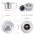 thumbnail image 4 of ZheElen Billet Aluminum Aircraft Style Fu-el Cell Ga-s Cap Cap Easy To Install Durable Silver, 4 of 6