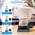thumbnail image 5 of Kitchen Scale, AMIR 3kg/0.1g Coffee Scale Rechargeable Digital Coffee Scale Drip Espresso Scale with Touch Sensor LED Display Digital Scale for Kitchen Coffee Home Office, 5 of 9