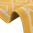 thumbnail image 4 of Unique Loom Outdoor Trellis Collection Area Rug - Kafes (2' x 6' 1" Runner Yellow/Ivory), 4 of 11