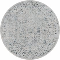 Hauteloom Embsay Living Room, Bedroom Area Rug - Green, Beige - 5'3"-Round