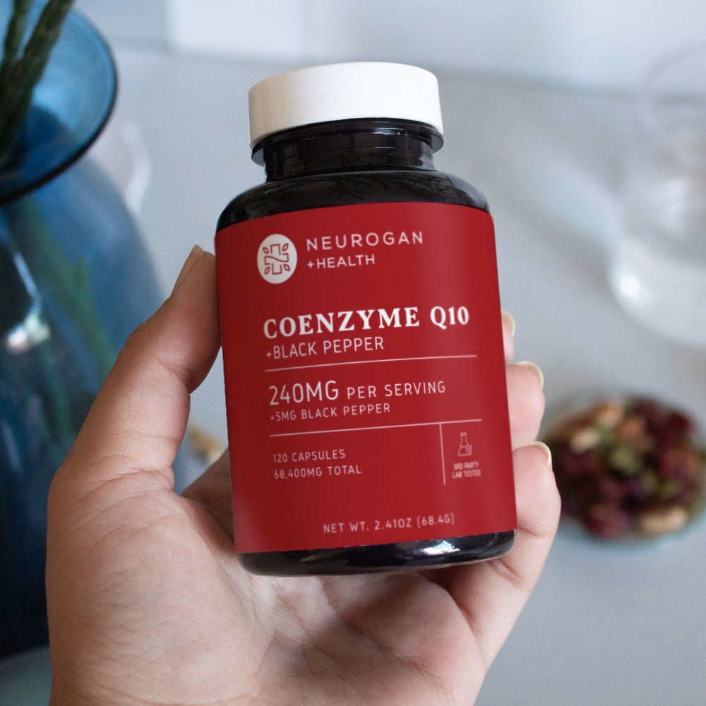 Advanced CoQ10 Formula - 240mg Coenzyme Q10 with Black Pepper & Palmitoylethanolamide (Pea) - 68,400mg Total, 120 Capsules - for Heart & Cellular Vitality - Made in USA