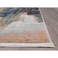 thumbnail image 4 of Abani Azure Collection Teal Black 8' x 10' Abstract Painting Vintage Rug, 4 of 5