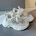 thumbnail image 4 of YunPes Girls Sparkly Platform Sneakers Rhinestone Butterfly & Lace Bow Trendy Casual Sport Shoes for Toddler & Little Kids, 4 of 9