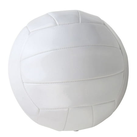 Premium White Synthetic Leather Regulation-size Inflated Volleyball ...