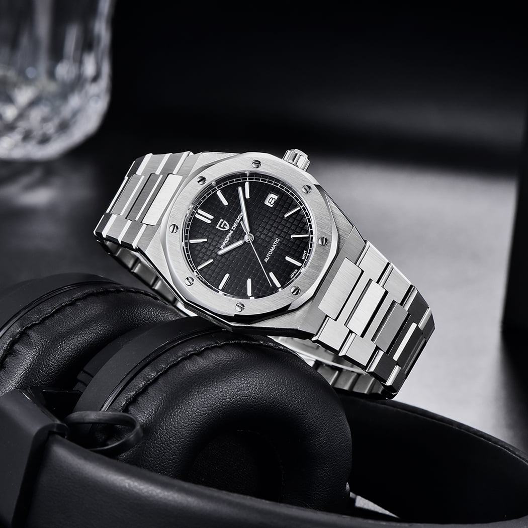 PAGANI DESIGN Automatic Men's Watches Mechanical Stainless Steel Waterproof Wrist Watch for Men NH35A Movt Synthetic Sapphire Glass PD1673