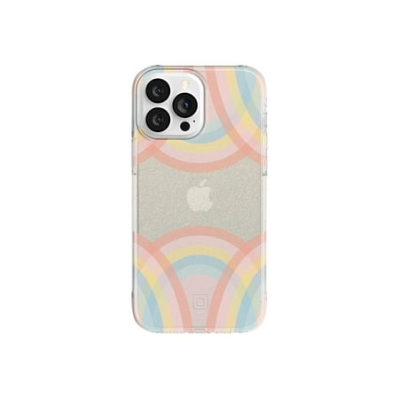 Incipio Design Series Rainbow Glitter Wash - Back cover for cell phone - MagSafe compatibility - for Apple iPhone 13 Pro Max