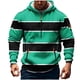 thumbnail image 3 of Dolkfu Sudadera con capucha a rayas para hombre, sudadera con cremallera 1/4 y múltiples bolsillos, sudadera deportiva para hombre. XS, 3 of 5