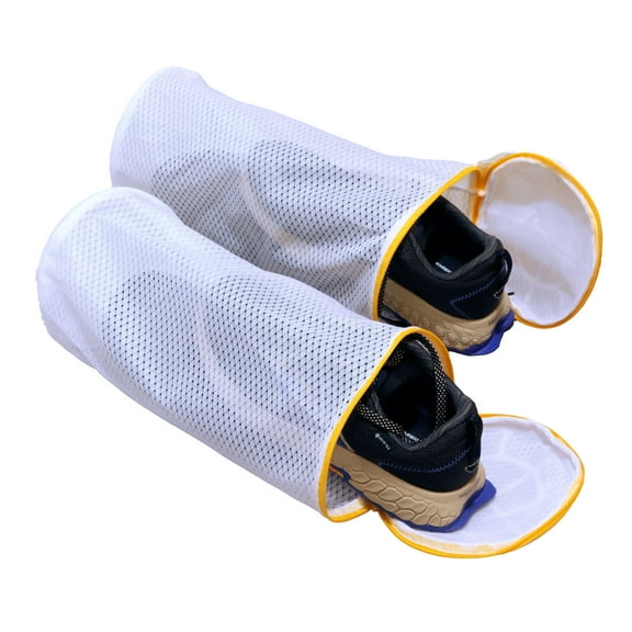 Garnen 2 Pack Shoe Washing Bag, Reusable Sneaker Shoe Laundry Bags for Washer Dryer Machine, Durable Mesh Washing Bag For Running Shoes, Socks, Bras
