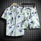 thumbnail image 2 of Conjuntos para hombre, camisetas de playa con estampado gráfico, ropa barata, camisetas, pantalones cortos, trajes para hombre, estilo coreano, novedad esencial a juego, 2 of 4