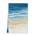 thumbnail image 2 of Blue Summer Beach Kitchen Towels Set of 1, Nautical Coastal Beige Seaside Absorbent Dish Towels for Kitchen, Microfiber Hand Towel, Quick Drying Tea Towel for Cleaning Decorative Dishcloths, 2 of 7