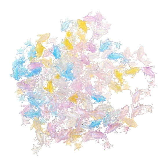Soimiss Aquatic Nail Charms Resin Assorted Color 100Pcs