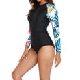 thumbnail image 5 of Haivin Women's Long Sleeve UPF Sun Protection Surfing Swimsuit with Zipper for Surfing and Swimming, 5 of 6
