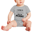 thumbnail image 2 of I Listen to Metal with My Mommy Cute Newborn Infant Baby Girl Boys Romper, 2 of 5