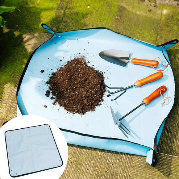Tapis de plantation pour jardinage,Tapis de rempotage en tissu Oxford imperméable pour le changement de sol et les outils de jardinage,PENDANE,Blue