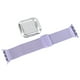 thumbnail image 4 of Correa de repuesto de 1,6 pulgadas con protección de acero inoxidable y metal para iWatch Series 4-6, color morado claro, 4 of 14