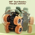 thumbnail image 3 of 5PCS Dinosaur Truck Toys for 2 3 4 5 Year Old Boys,360° Rotating Push and Go Cars,Inertia Stunt On-Road Vehicle,Great for Birthday Party Gift for Boys Girls, 3 of 5