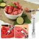 thumbnail image 1 of Cortador De Sandía De Acero Inoxidable, Herramienta Multifuncional Para Cortar Frutas Con Mango De Doble Línea, Agarre Antideslizante Y a Prueba De Óxido Para Cortar En Cubos Fácilmente,, 1 of 2