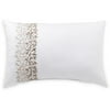 Canopy Embroidered Vine Pillow, Clay Beige/Arctic White