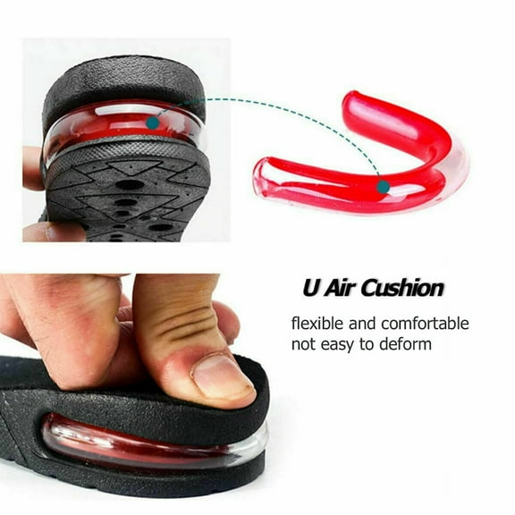 Men Women Invisible Height Increase Insoles Heel Lift Taller Shoe Inserts Pads