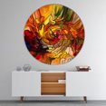 thumbnail image 5 of Designart 'Illusions of Stained Glass ' Modern wall clock, 5 of 5