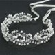 thumbnail image 4 of Granjero Gordo Horquilla de flores para novia, tocado de perlas de cristal, joyería para el cabello de boda dorada (oro), 4 of 4